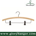Natural Bamboo Pant Hanger with Metal Clip